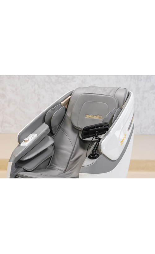 Крісло масажне Manzoku Taiko Ultrasound White Крісло масажне Manzoku Taiko Ultrasound White